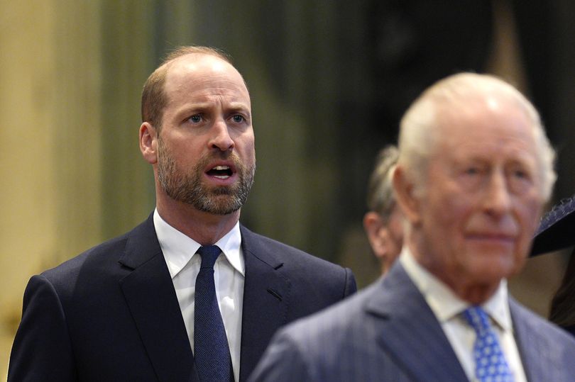 Prince William and King Charles during the 2026 Commonwealth Day Service at Westminster Abbey