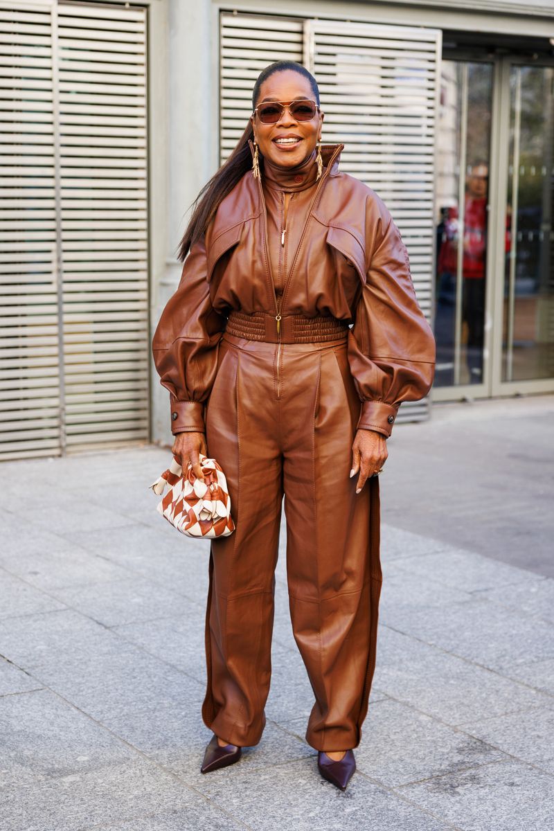 Oprah Winfrey arrives at the Zimmermann Womenswear Fall/Winter 2026-2027 show.