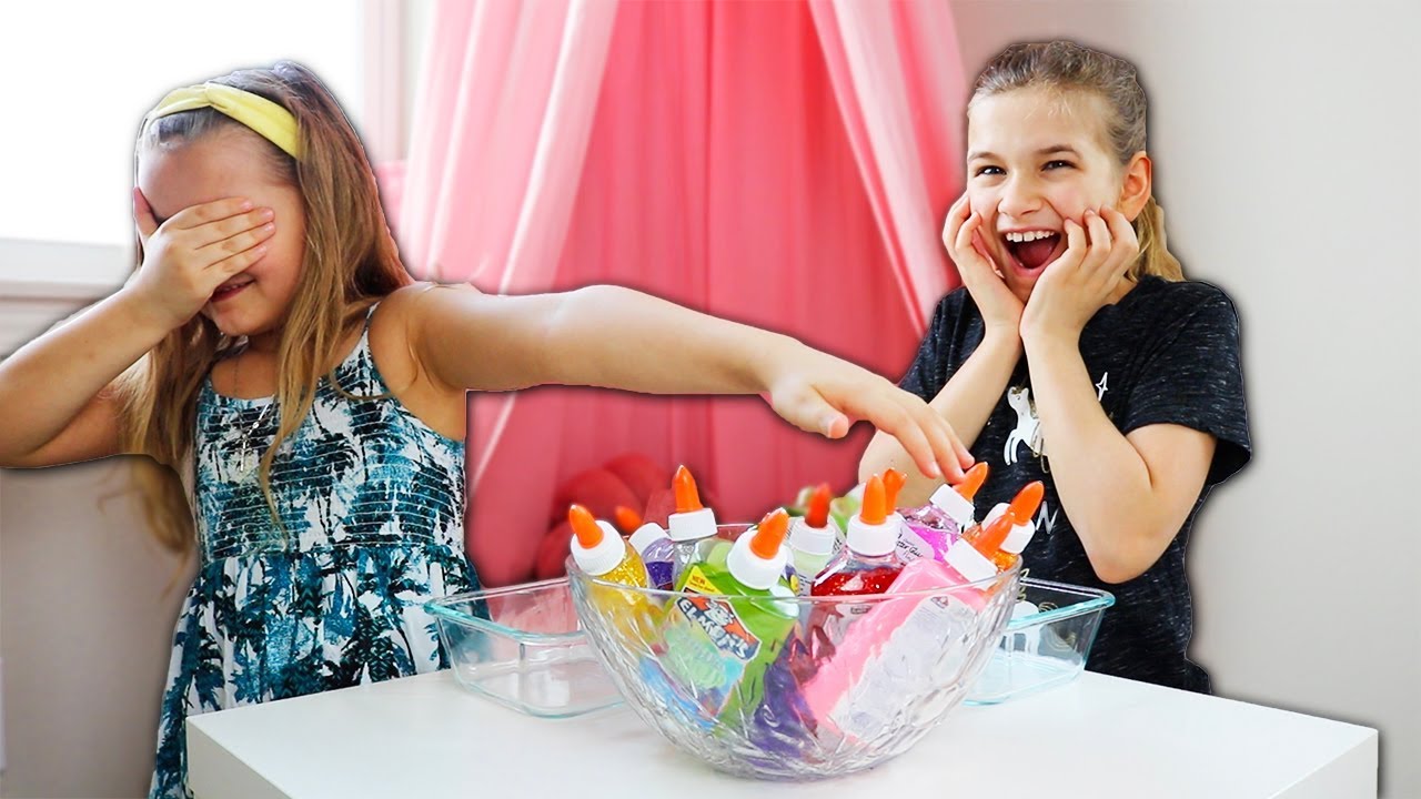 3 colors of glue slime challenge! | JKrew