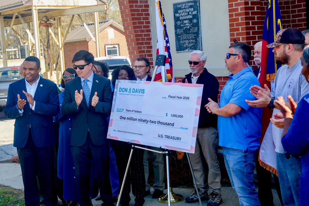 Rep. Don Davis unveils funds for eastern NC