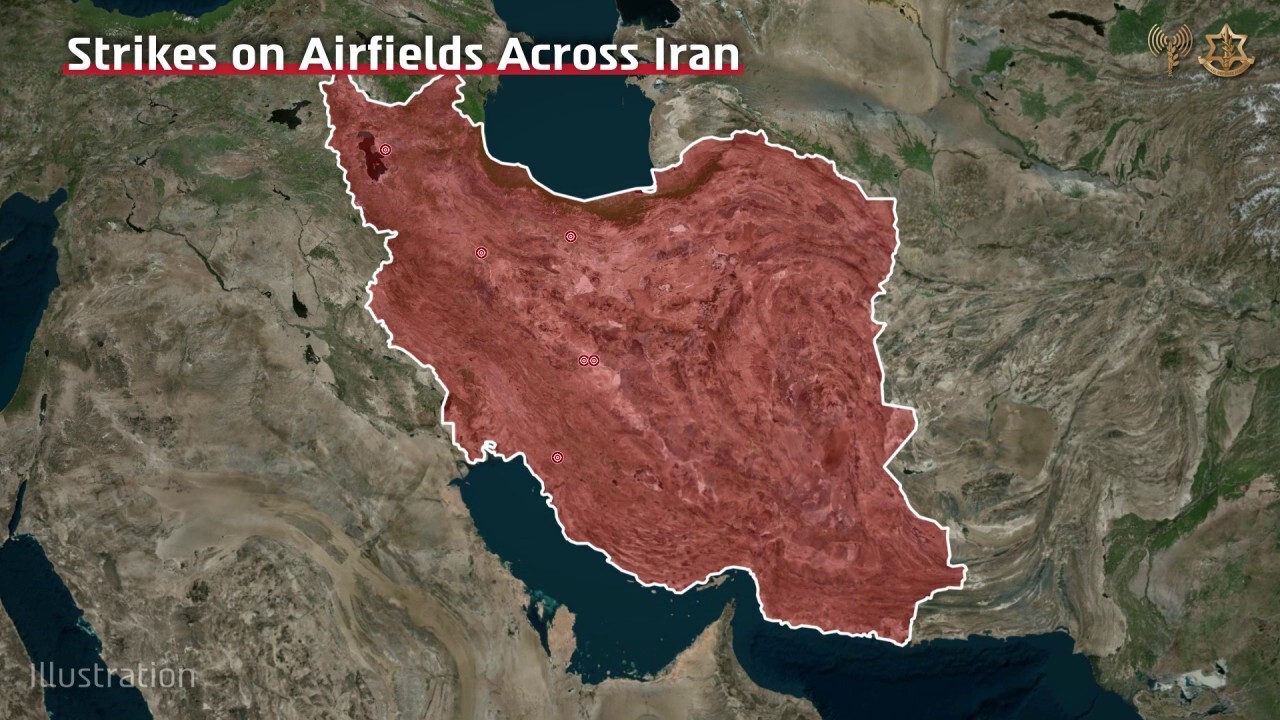 IDF posts video of Iranian airfield struck during air operations<br>