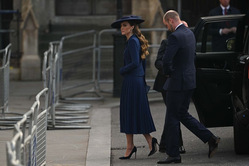 The Princess and Princess of Wales arriving