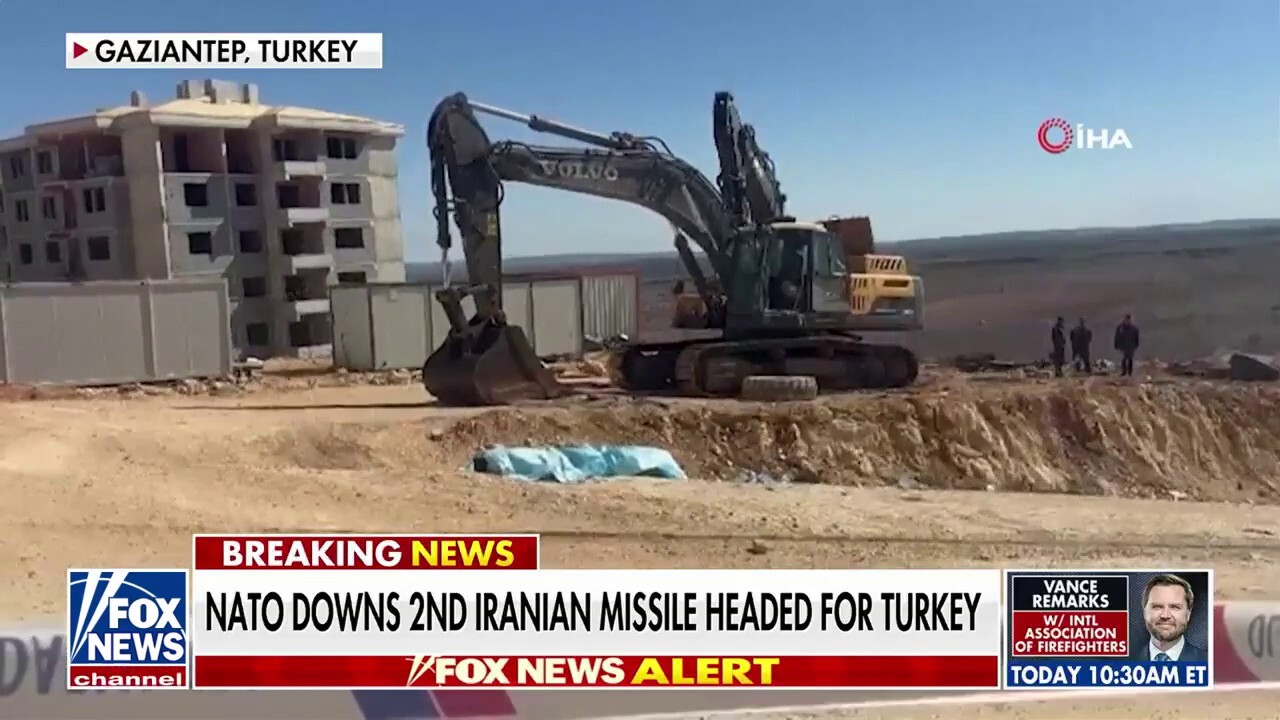 NATO intercepts second Iranian missile headed for Turkey<br>