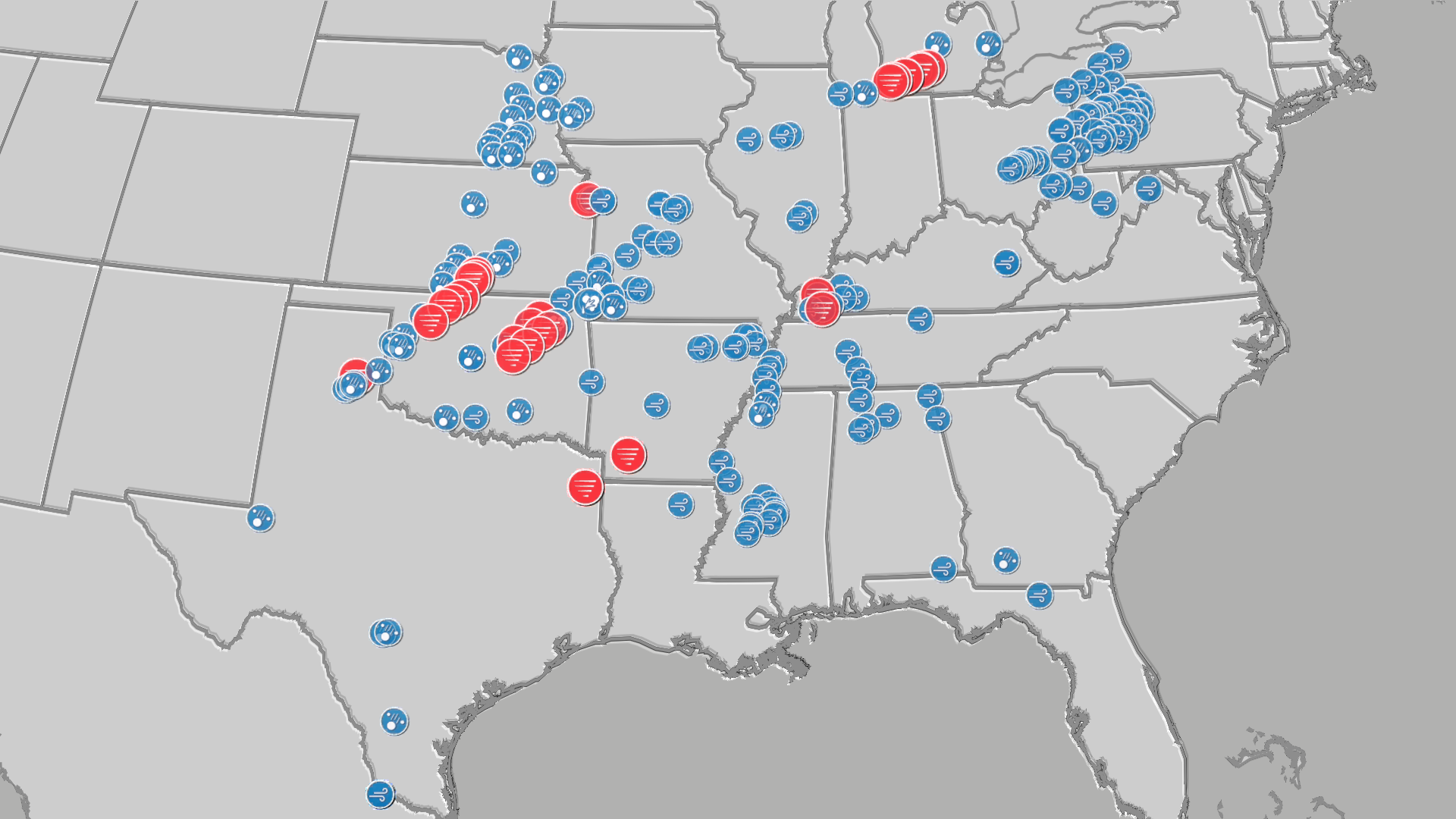 Over two dozen tornadoes from Texas to the Midwest, including deadly ...