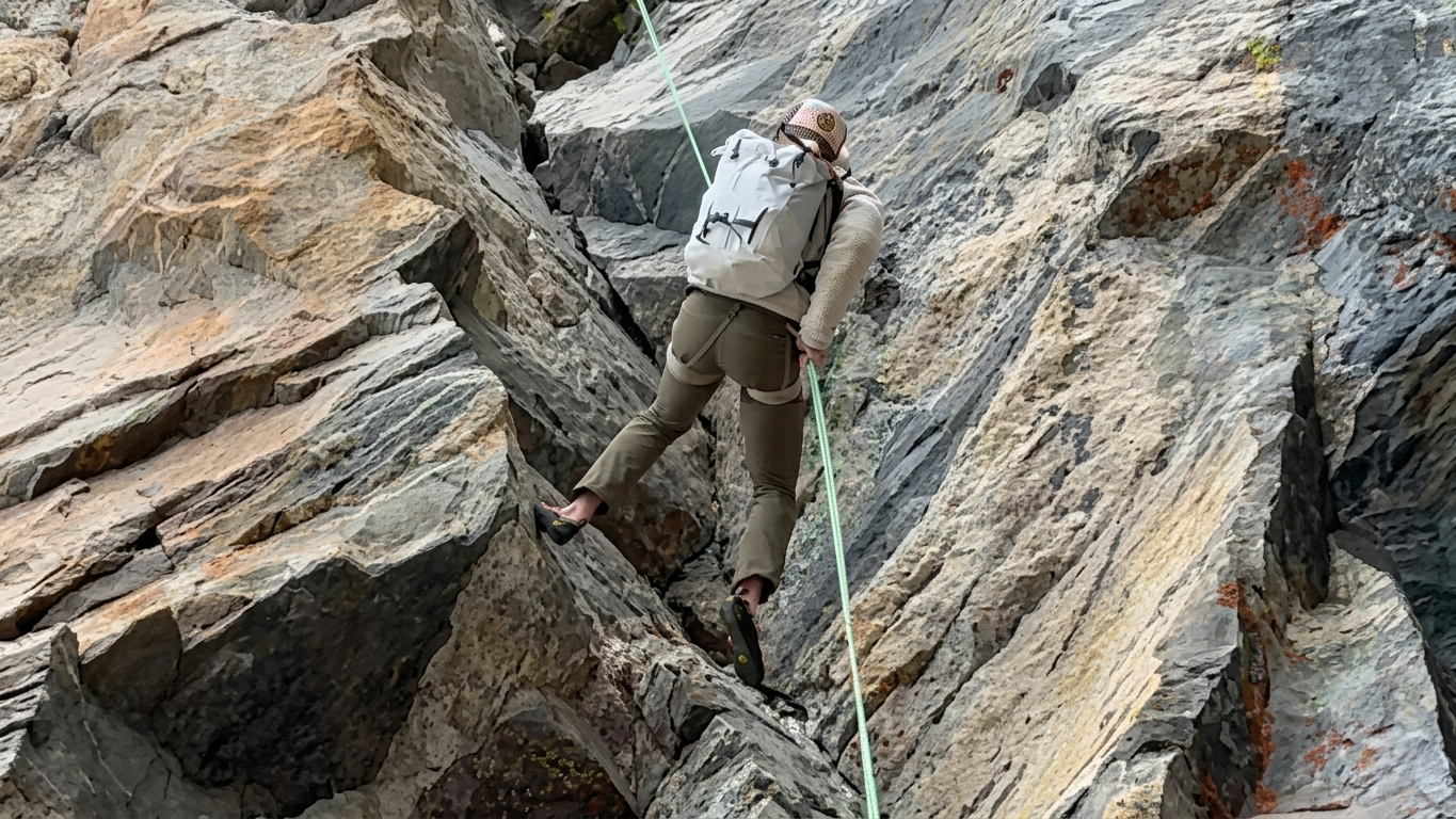 Watch what happens to a climber when a mountain starts collapsing