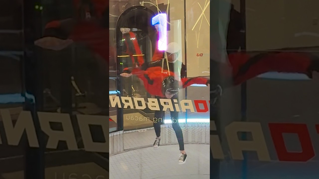 Indoor skydiving! 🇲🇴 in Macau