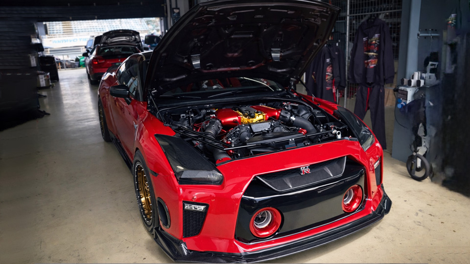 3000HP GT-R no prep run and engine trouble