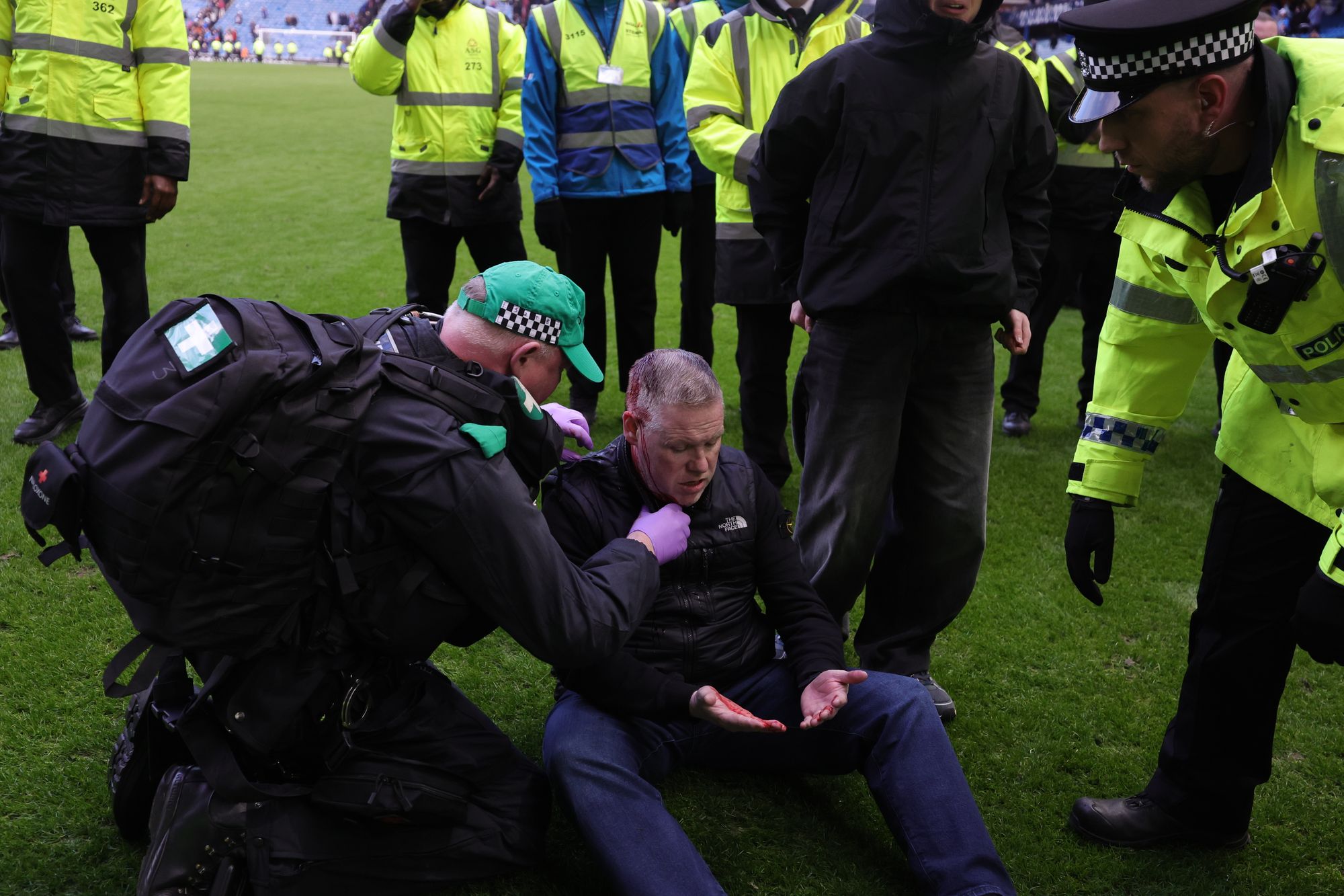Nine arrested after 'unacceptable' disorder at Rangers and Celtic tie