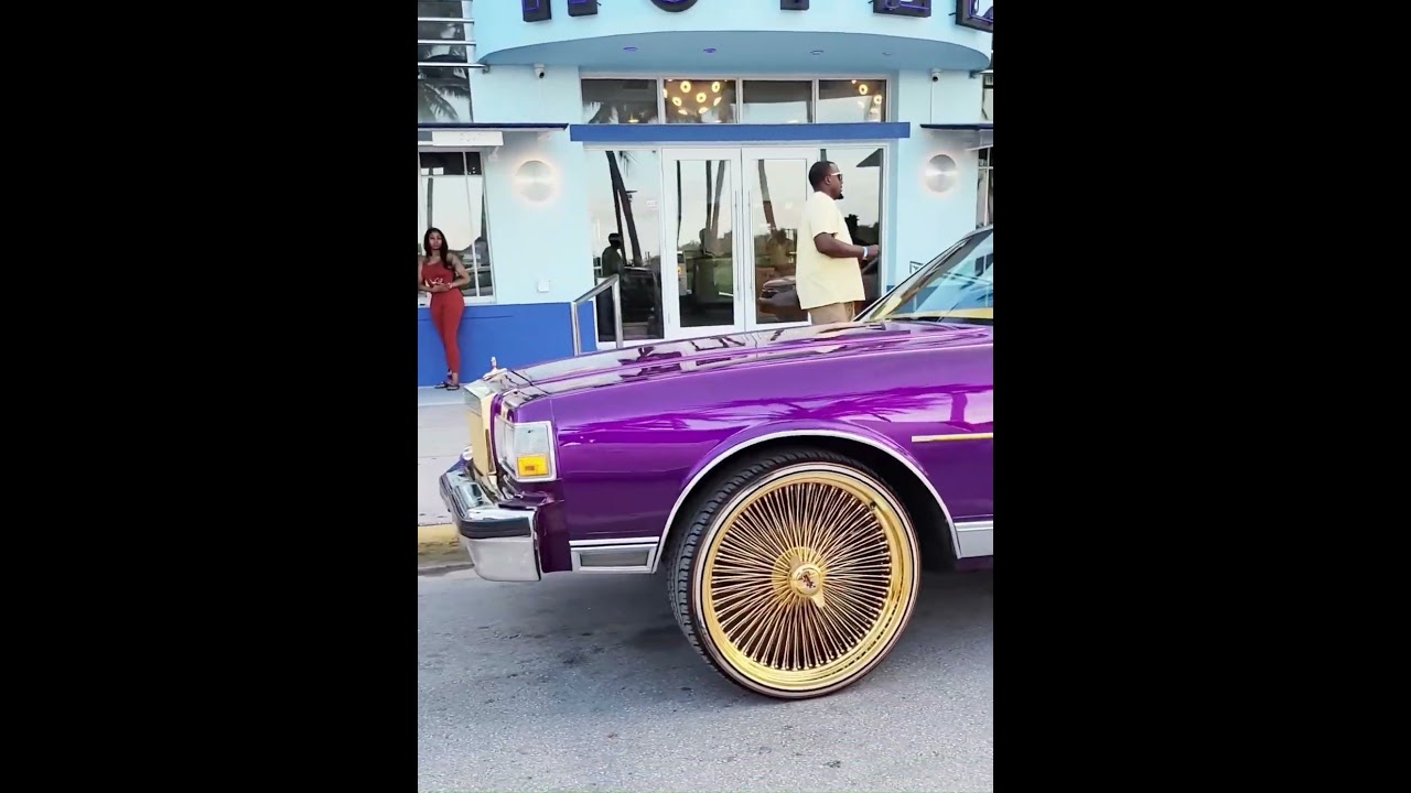 95Presi's candy purple box Chevy on gold 24's Daytons