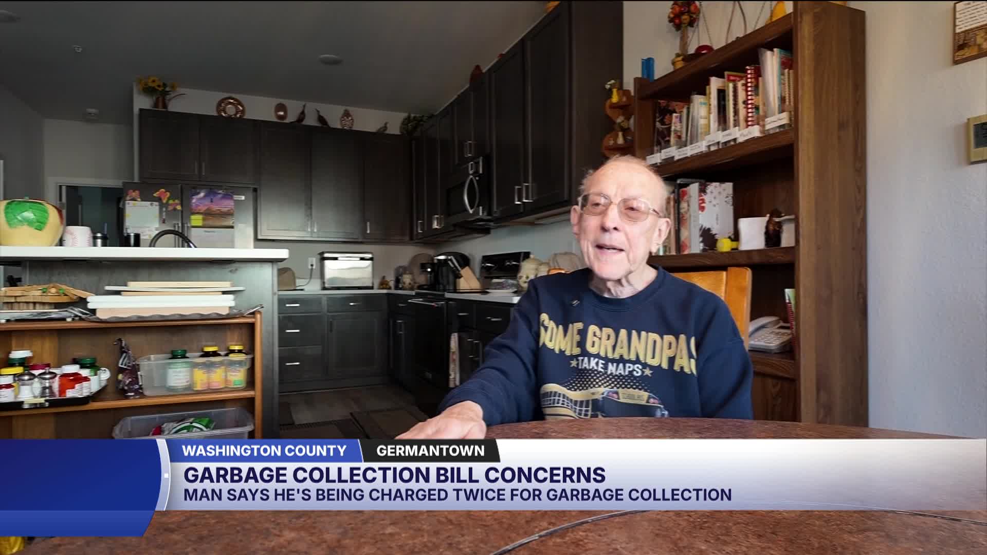Man says he's charged twice for garbage collection