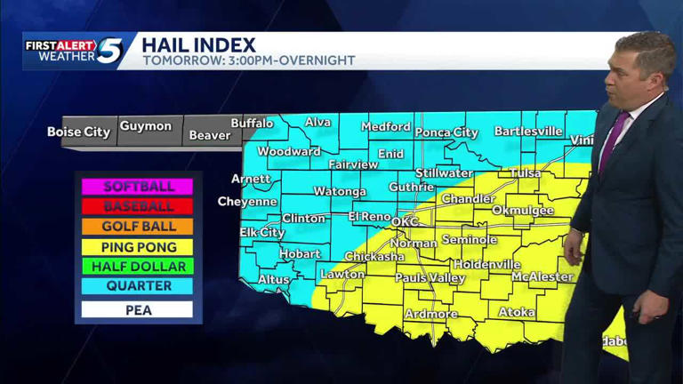 Timeline: Severe storms bring upgraded tornado risk to Oklahoma on Tuesday