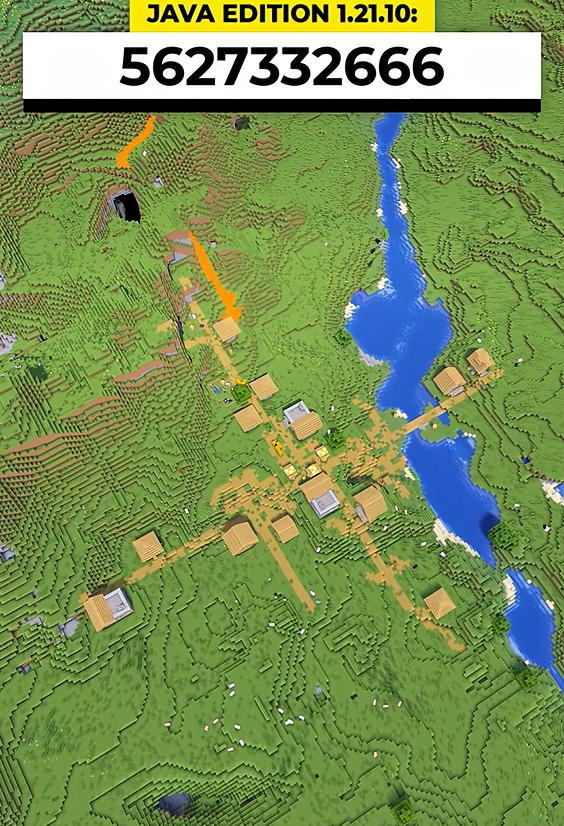 Minecraft village seed with 3 blacksmiths | Rare village find