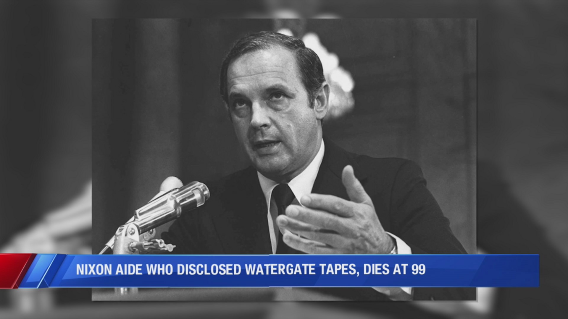 Alexander Butterfield, the Nixon aide who disclosed Watergate tapes ...
