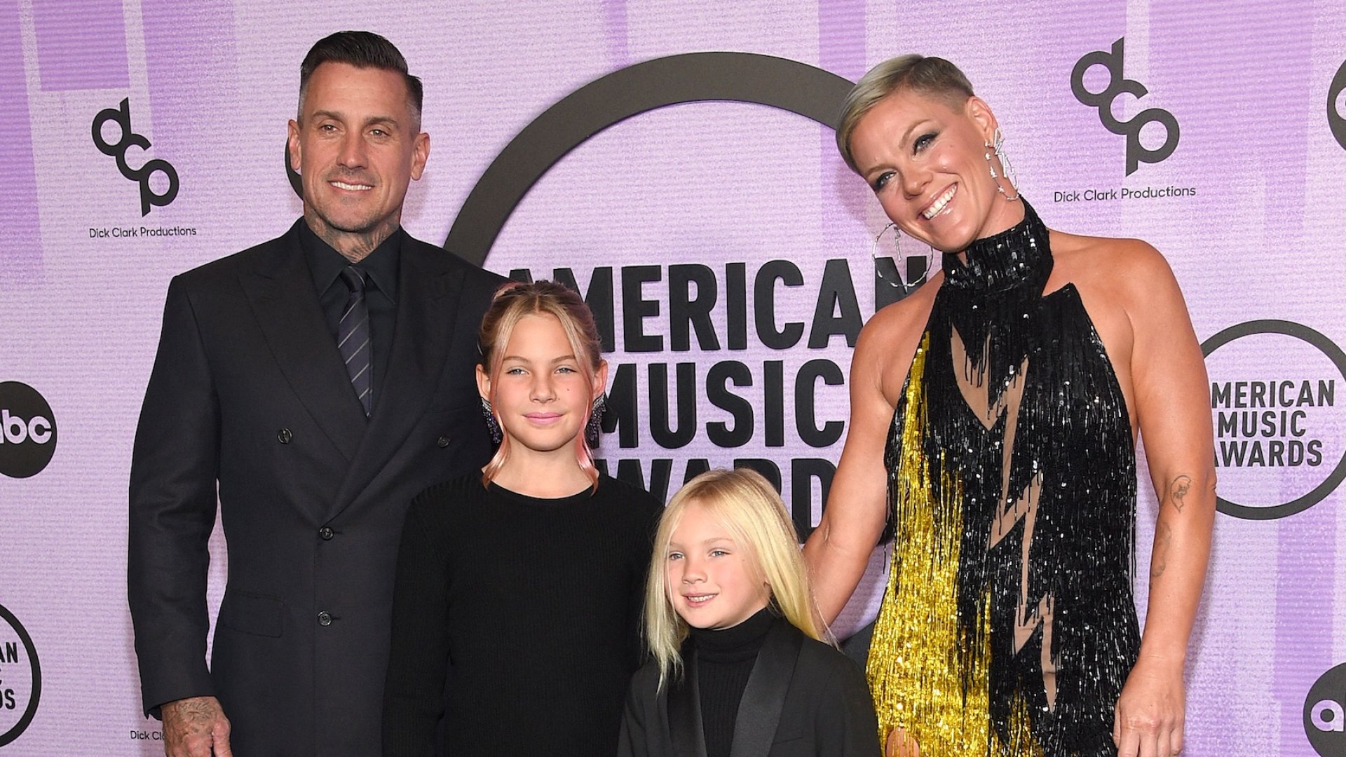 Pink and Carey Hart enjoy night out with their 2 kids to see Broadway show
