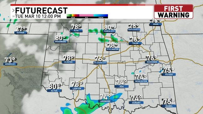 Severe weather returns to Oklahoma Tuesday