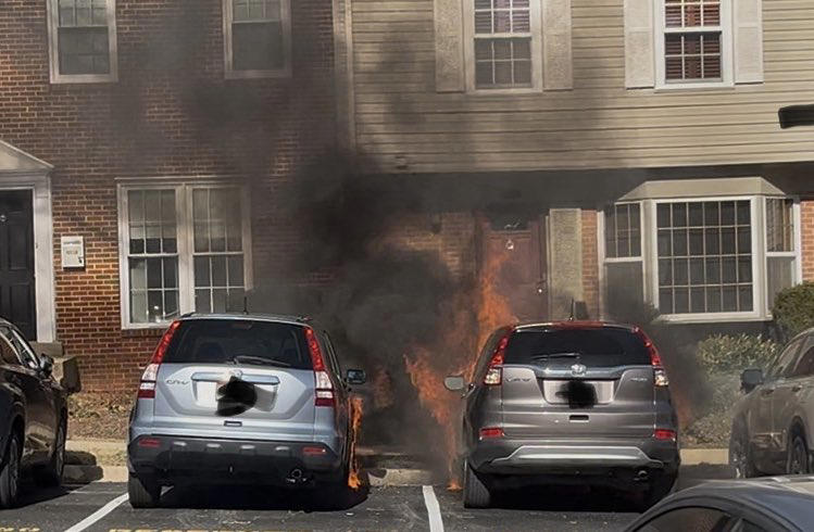 Watch: Montgomery County firefighters tackle Rockville car fire