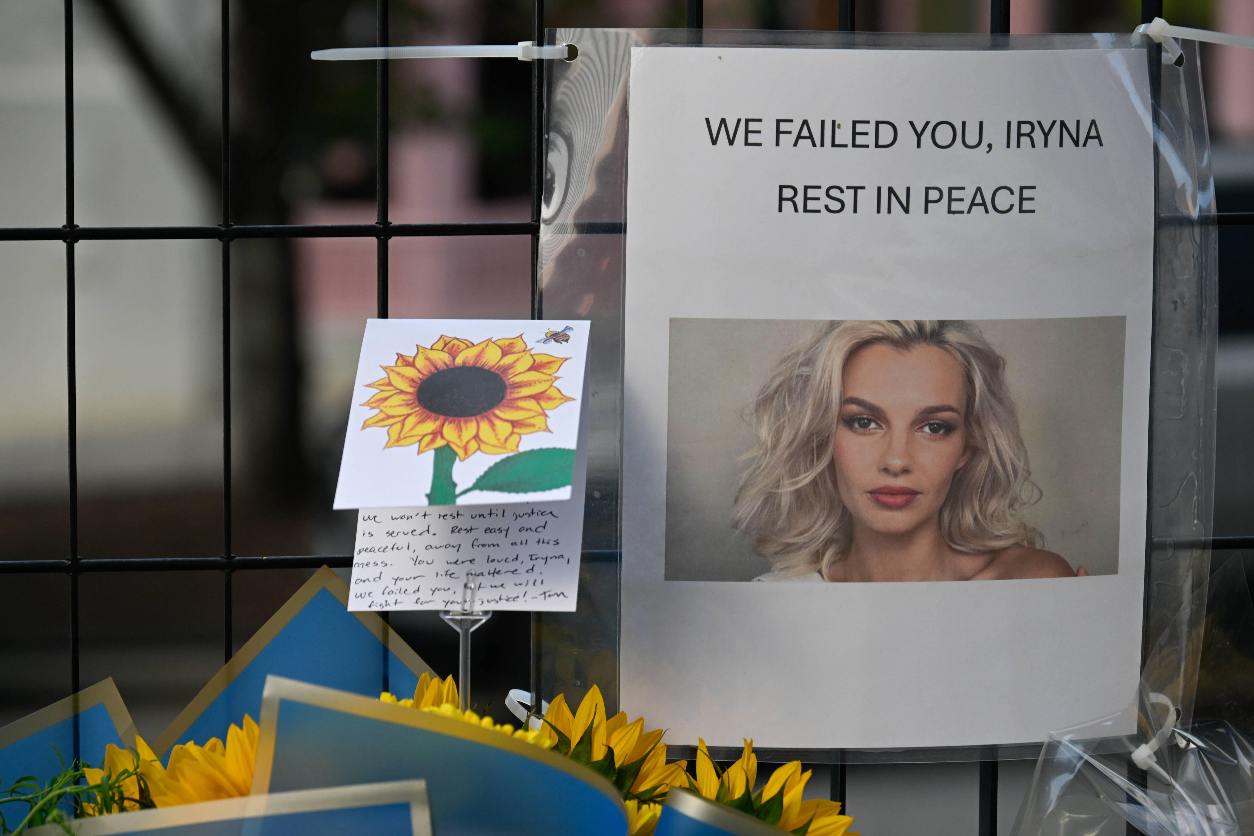 Mural honoring Iryna Zarutska, the Ukrainian refugee who was stabbed to ...