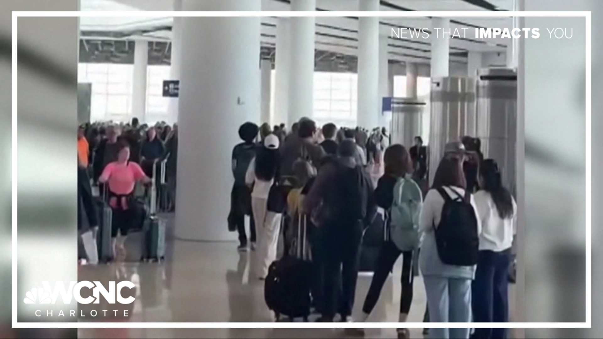 Spring break travel brings delays at Charlotte airport