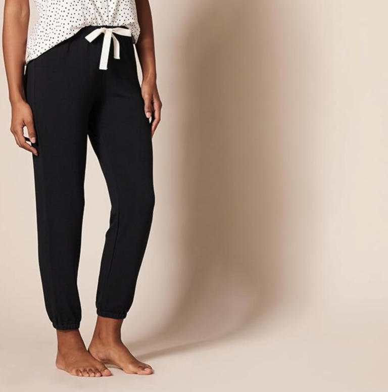 Amazon Essentials Women's Lightweight Lounge Terry Jogger Pajama Bottoms – Relaxed Fit, Drawstring Waist, Supersoft Cotton Blend