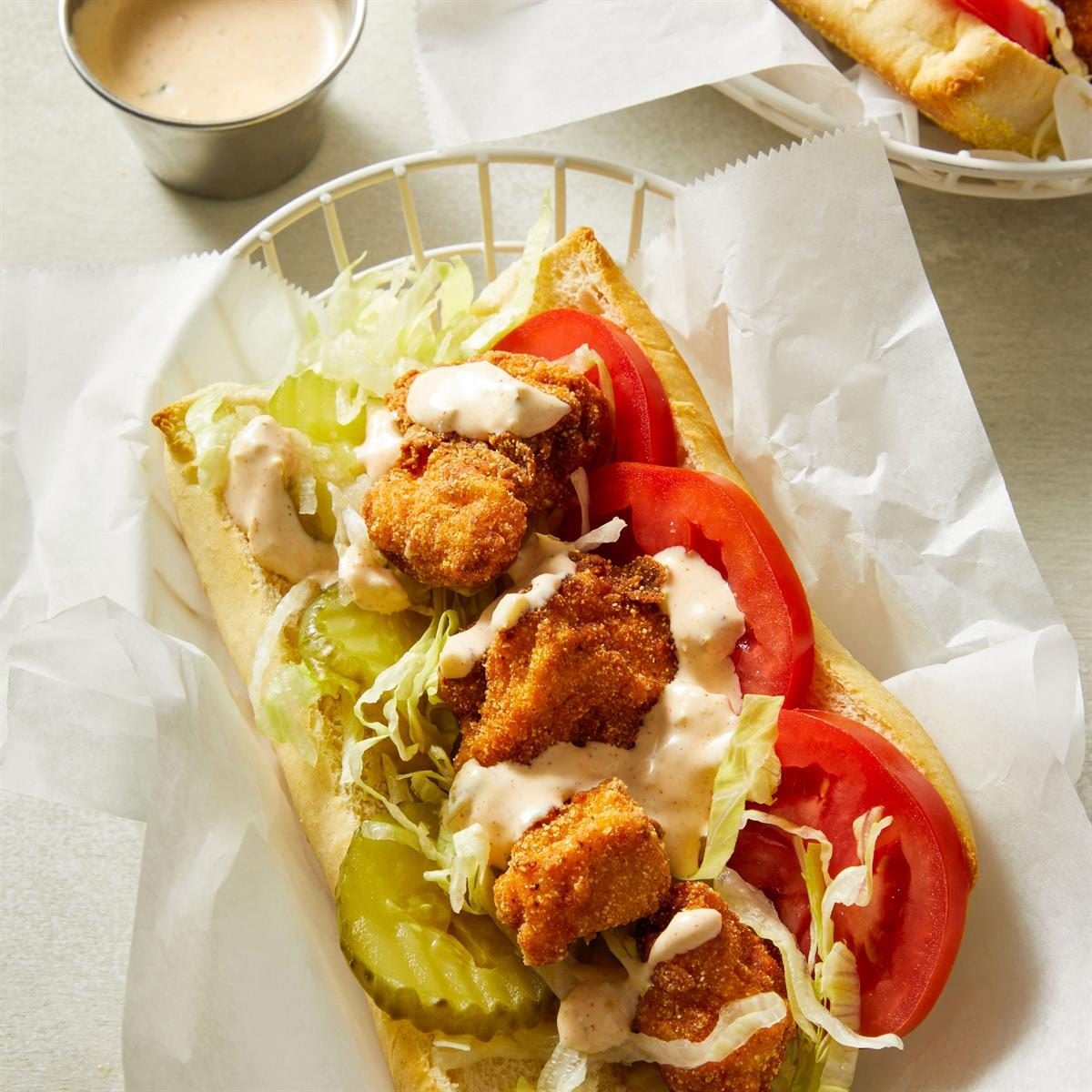 Chicken po'boy