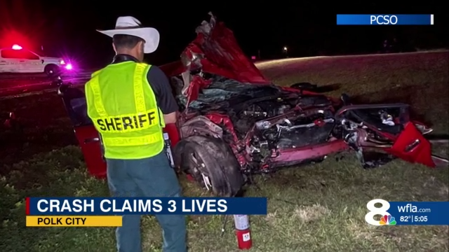 Triple fatality motorcycle crash in Polk County
