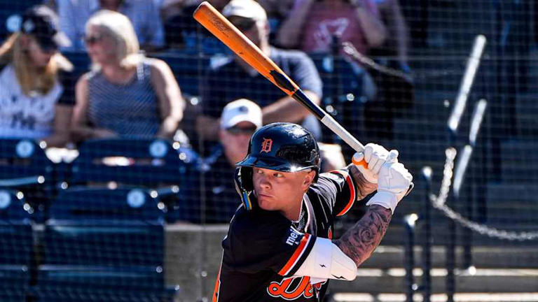 AJ Hinch defends Max Clark after tough spring showing for Tigers