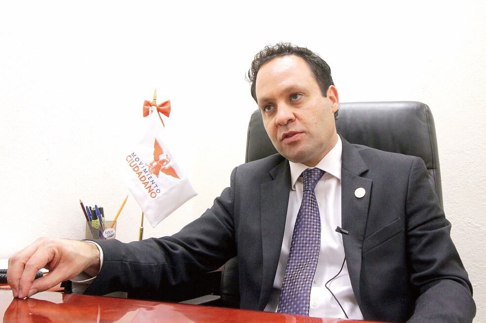 Clemente Castañeda Hoeflich, coordinador de Movimiento Ciudadano (CARLOS MEJÍA. EL UNIVERSAL)