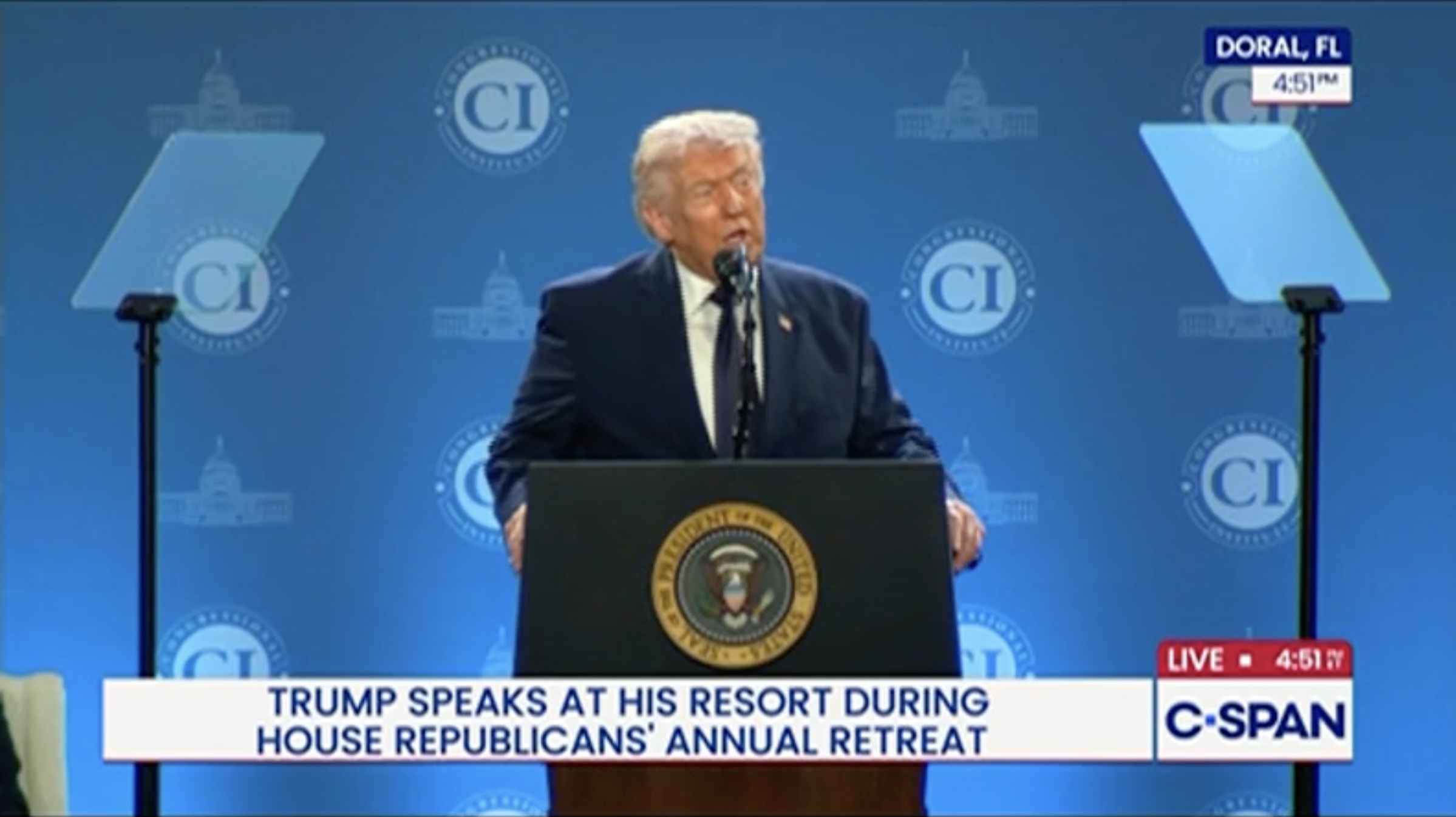 ‘Short Term! Short Term!’ Trump Tells GOP Retreat Iran ‘Excursion’ Will ...