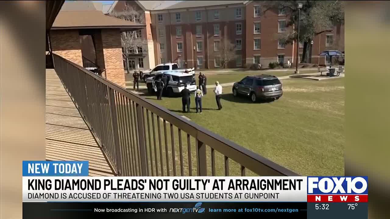 Man pleads not guilty to charges stemming from USA residence hall incident