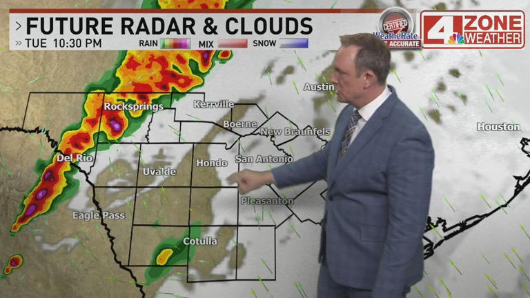 Potential severe storms with large hail, damaging winds and possibly a ...