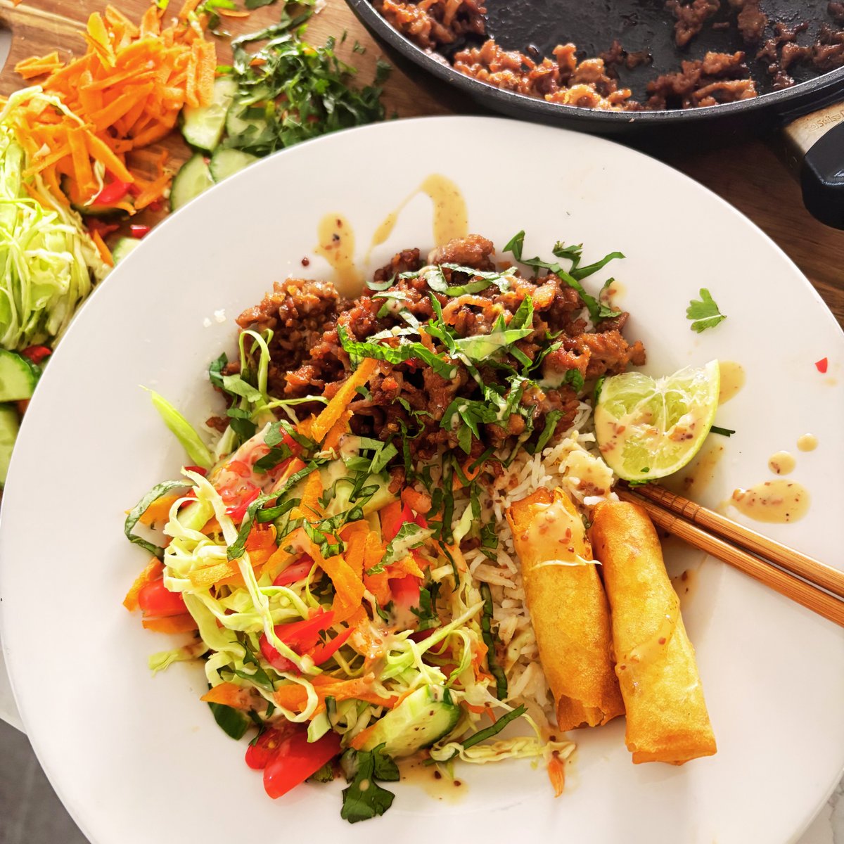 Ditch $30 takeaways. This pork candy rice bowl is ready in 35 minutes.
