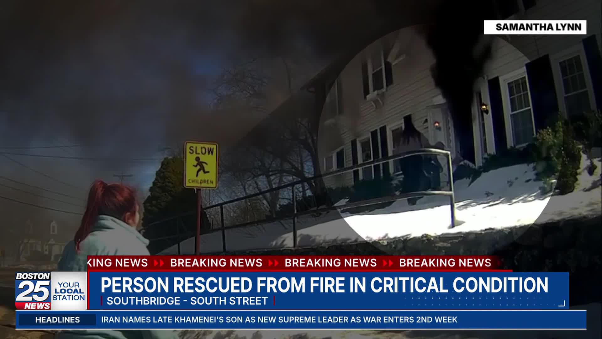 One person in critical condition after being pulled from fire in ...