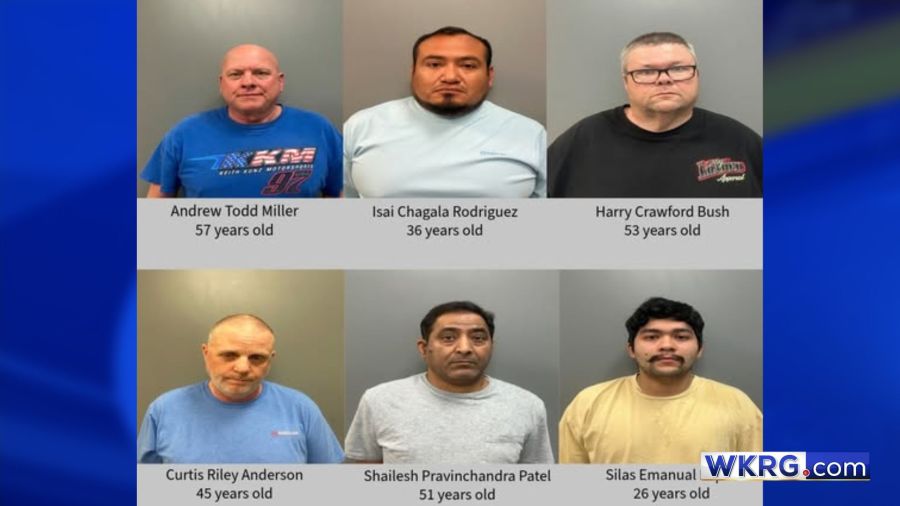 Six men arrested in Spanish Fort trafficking bust