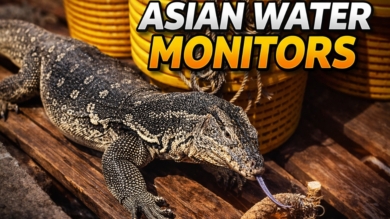 7 surprising facts about Asian water monitors in Thailand and Malaysia