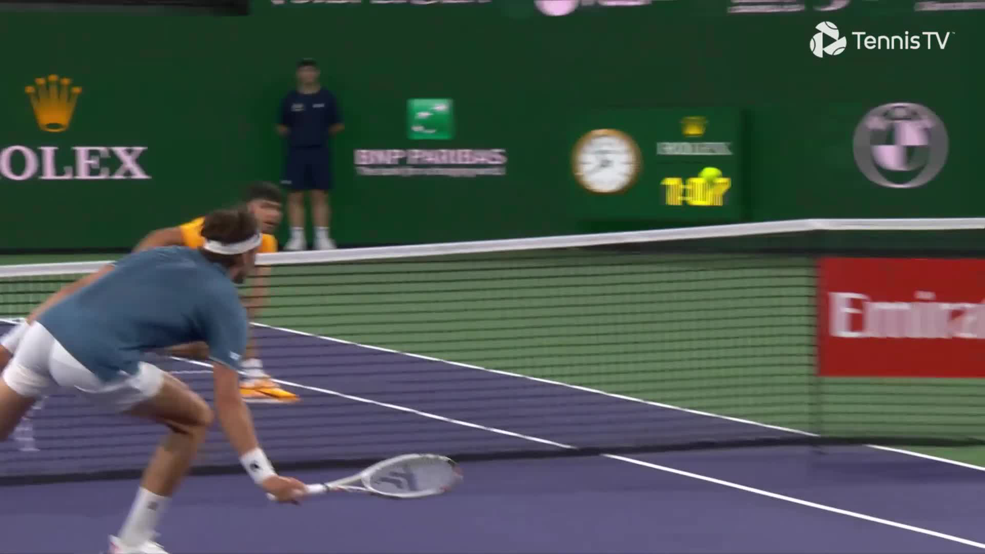 Arthur Rinderknech shows his class in Indian Wells