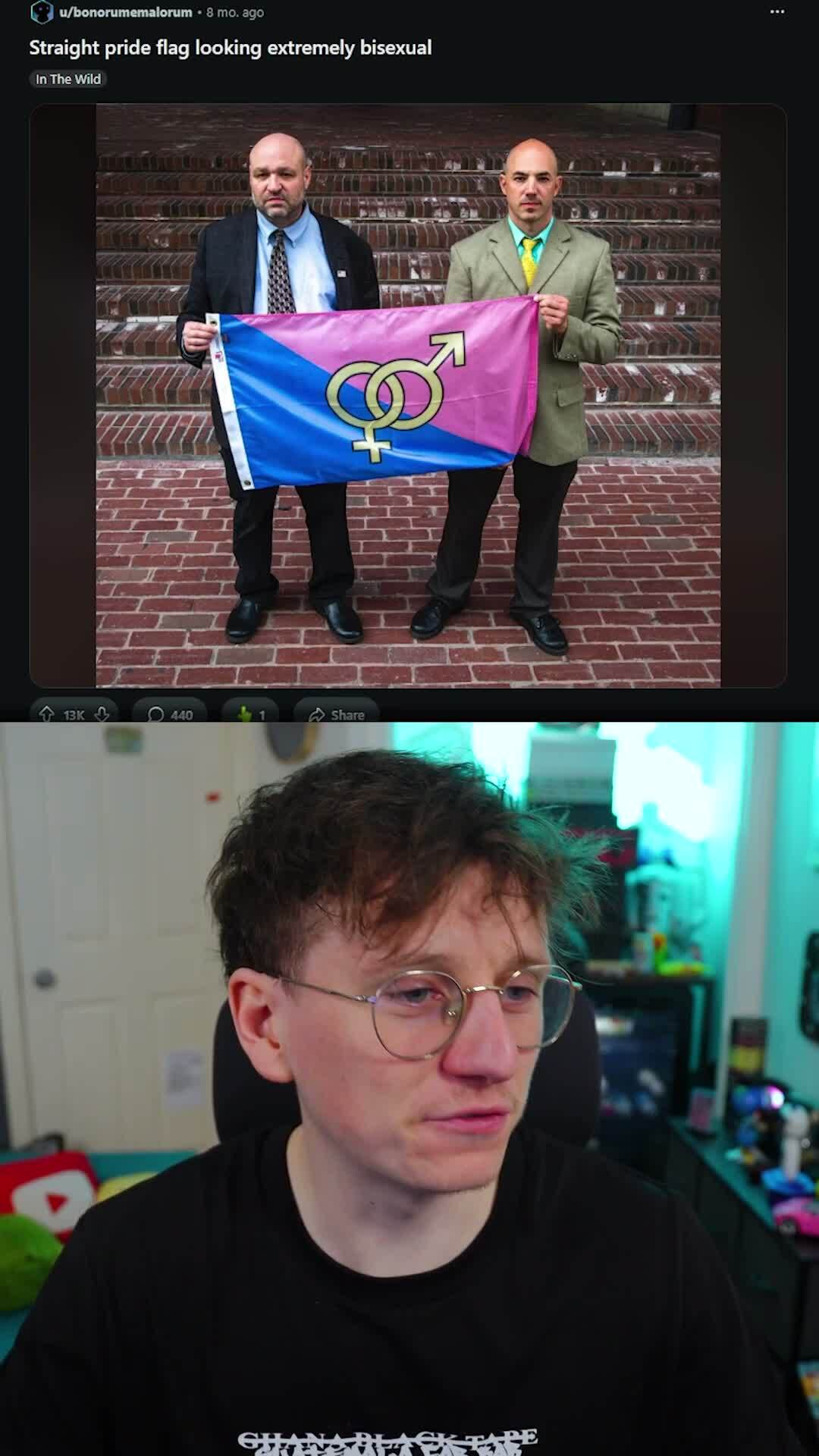 Straight pride flag looks extremely bisexual