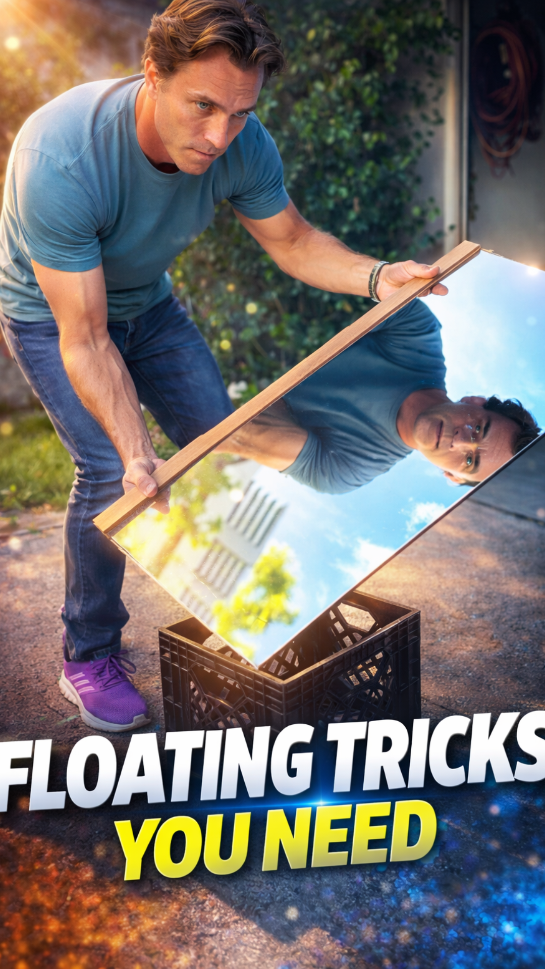 How to achieve the illusion of floating in the air
