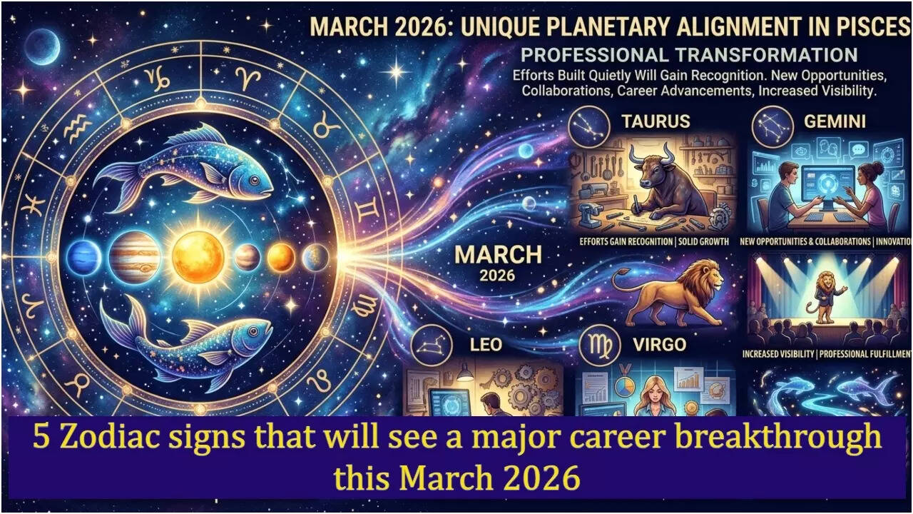 5 zodiac signs that will see a major career breakthrough this March 2026