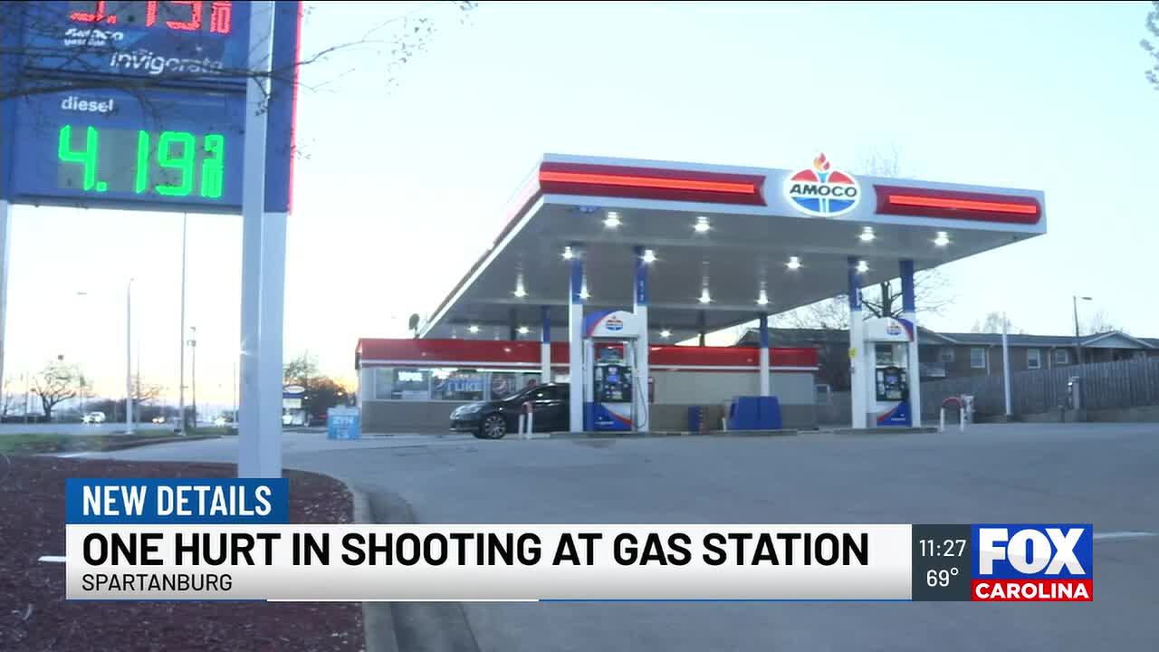 1 injured during shooting at gas station in Spartanburg, police say