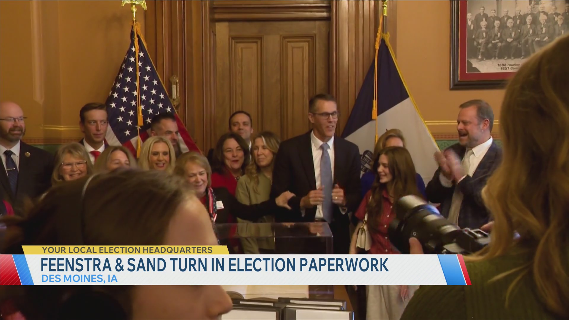 Feenstra & Sand turn in election paperwork