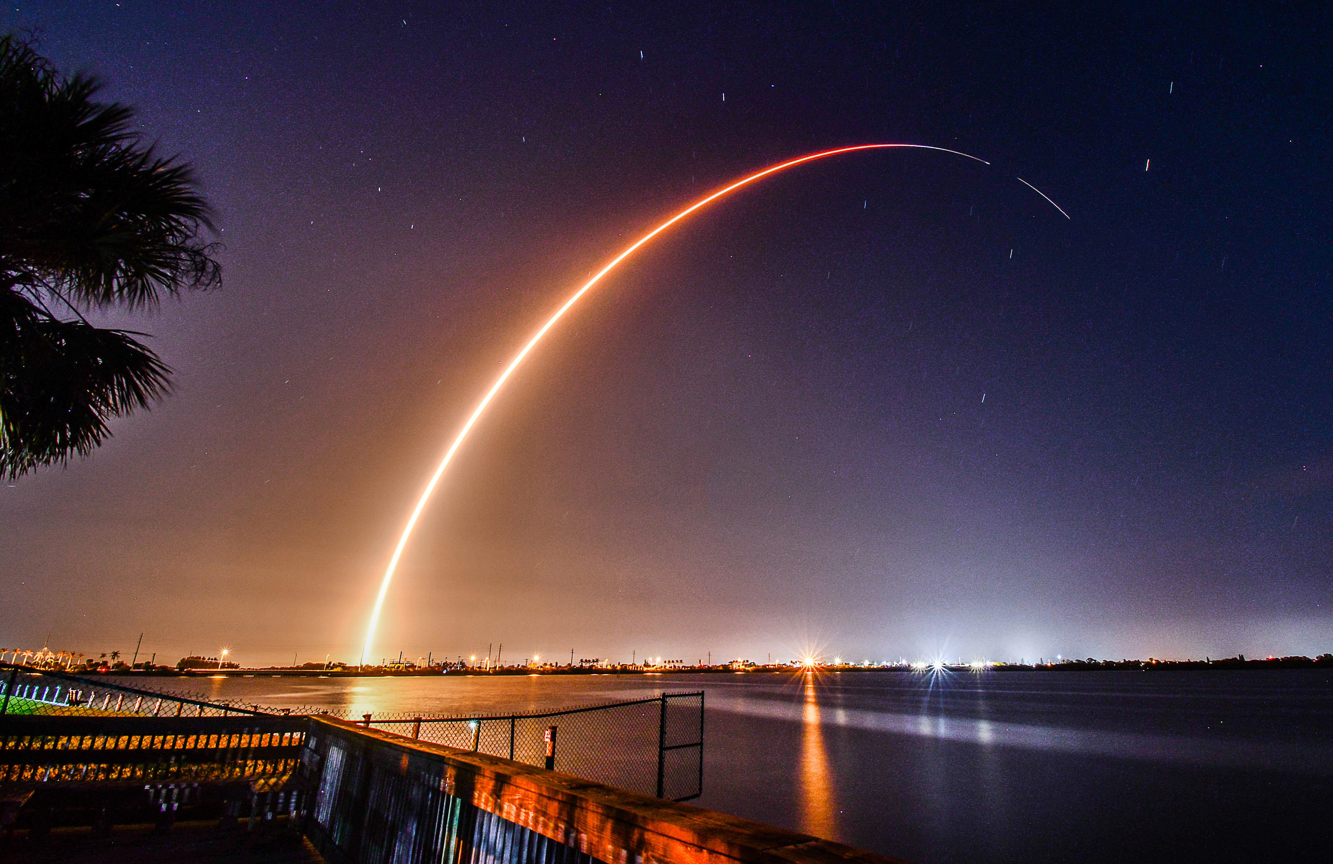 SpaceX rocket launch from Cape Canaveral lights up early Tuesday sky