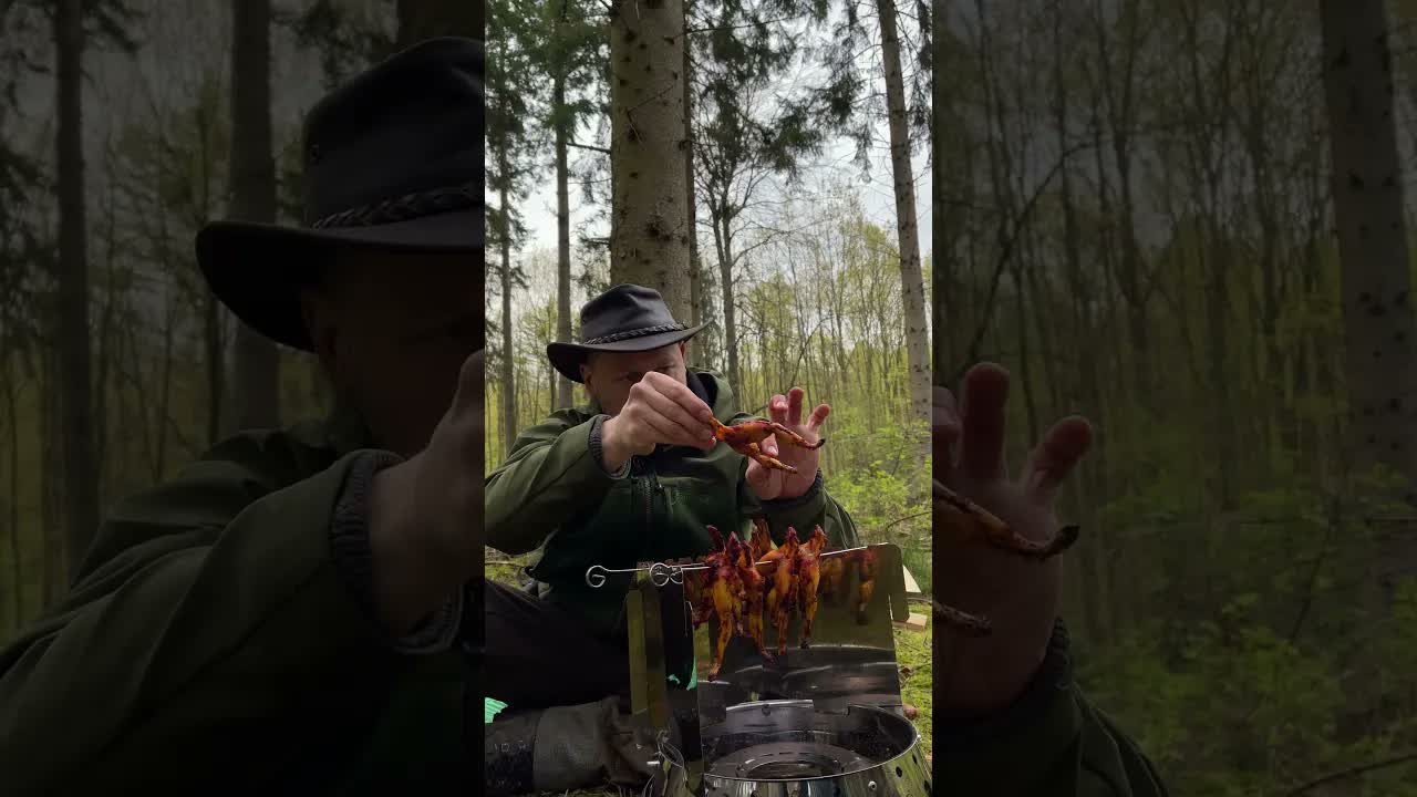Outdoor cooking in the wild: He makes it an awesome experience