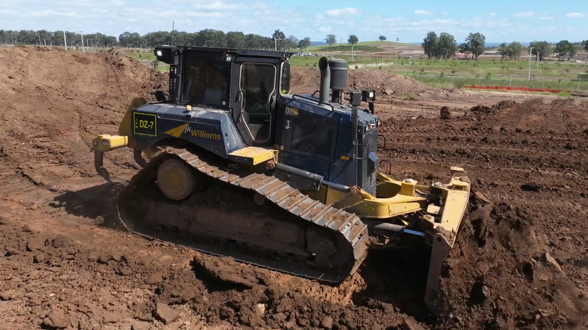 A powerful bulldozer built for the toughest jobs