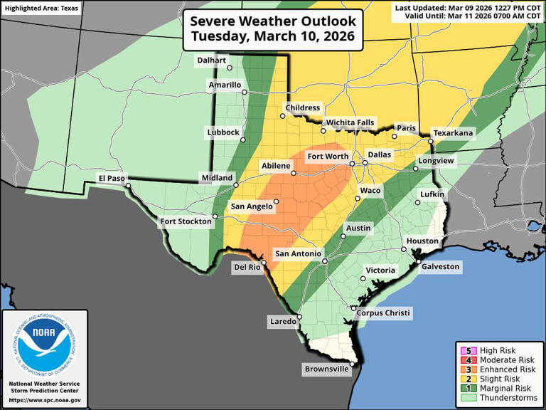 Storms could turn severe in South Texas midweek. Here's what to expect ...