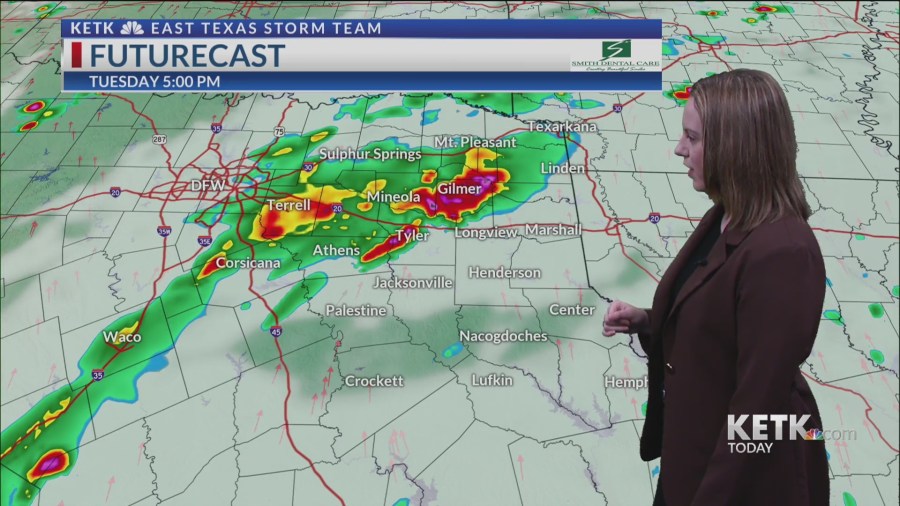 Tuesday morning forecast: A couple rounds of severe storms before sunny ...
