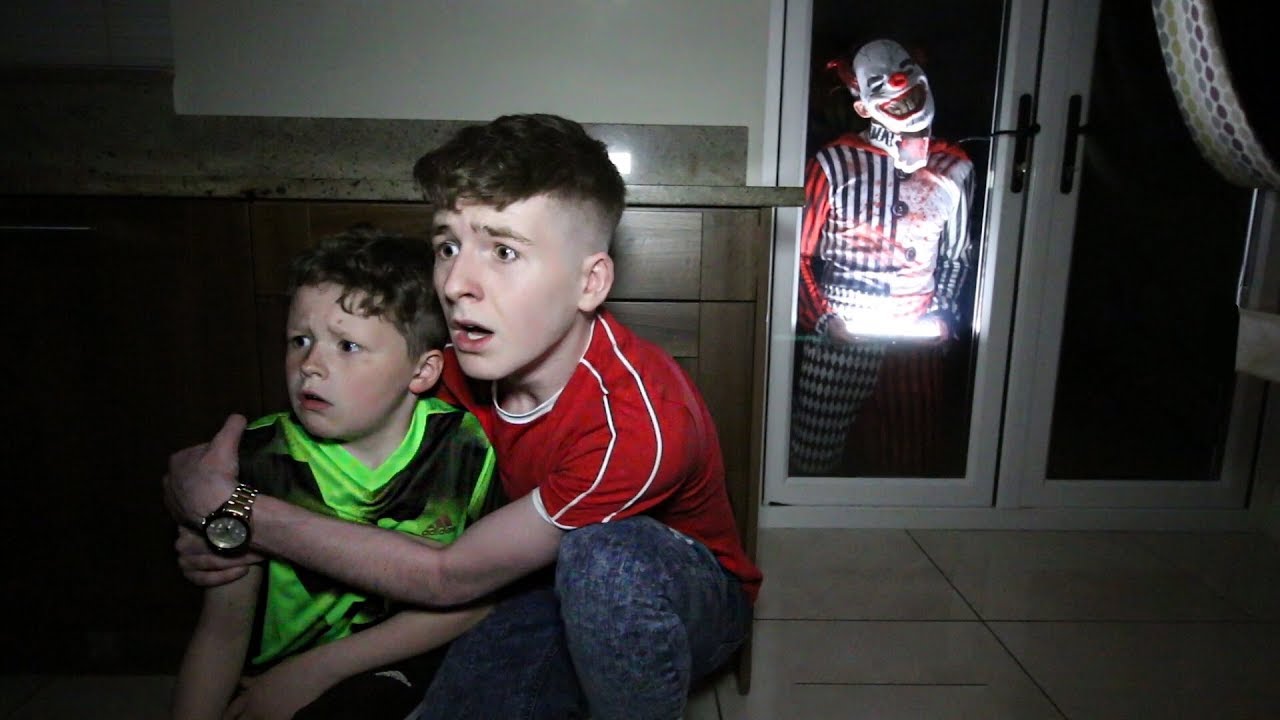 Creepy clown interrupts a three AM hide and seek game