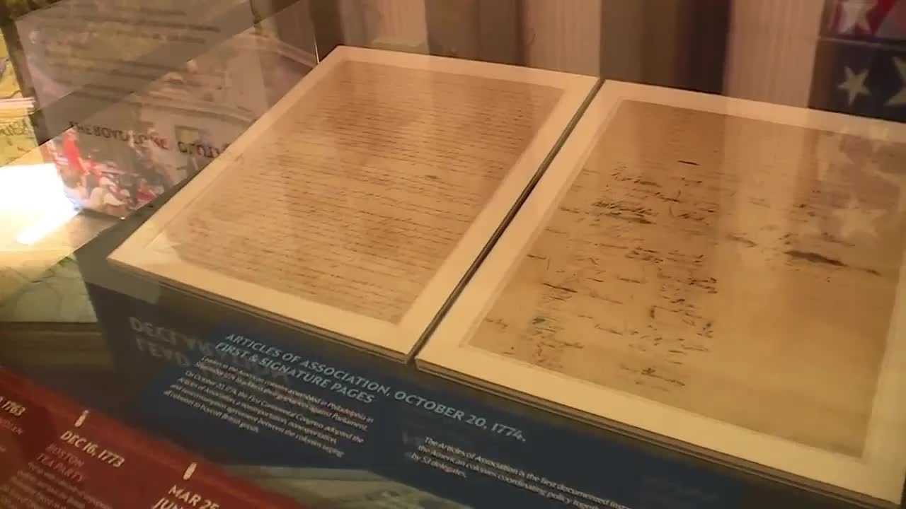 Founding documents on display in Kansas City for America's 250th