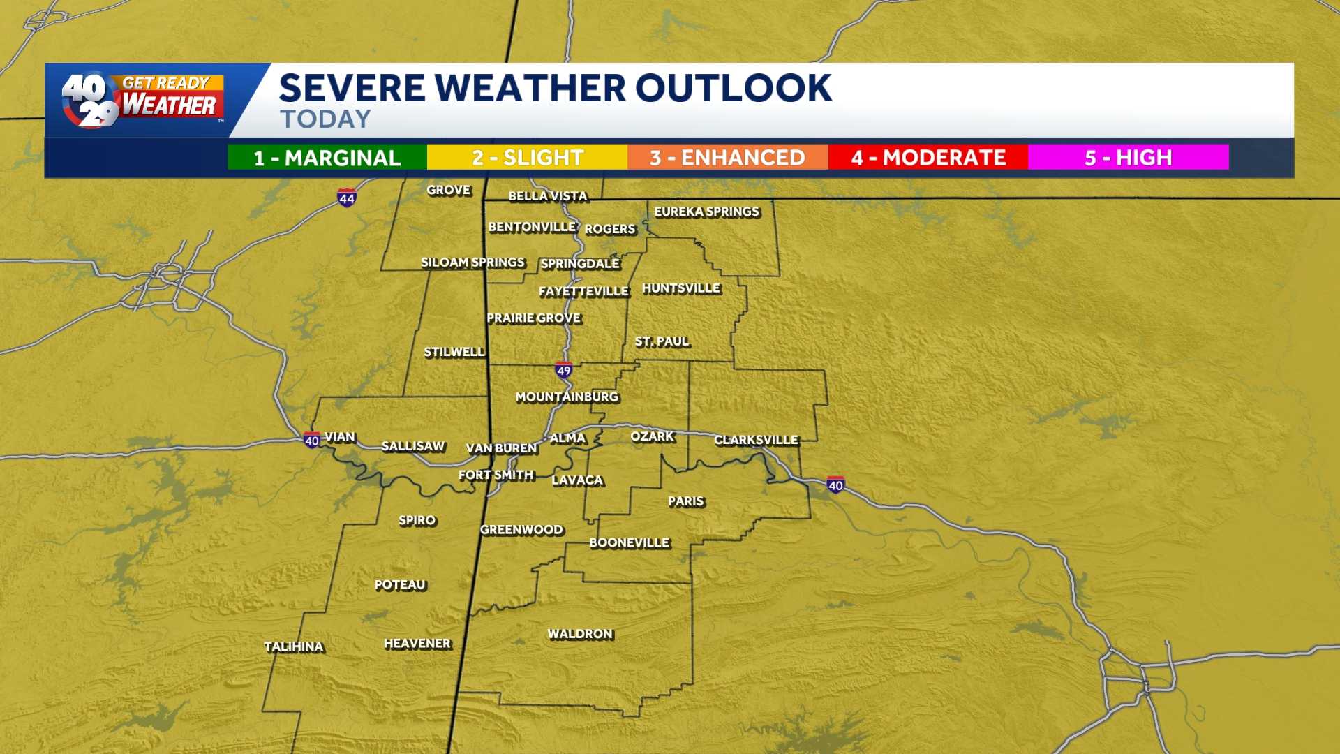 Severe weather possible in Arkansas tonight