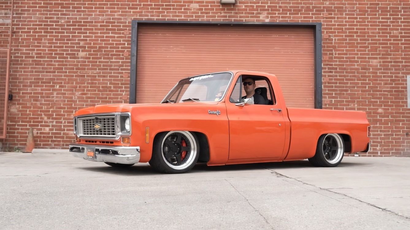 Square body Chevy truck built for speed and strength