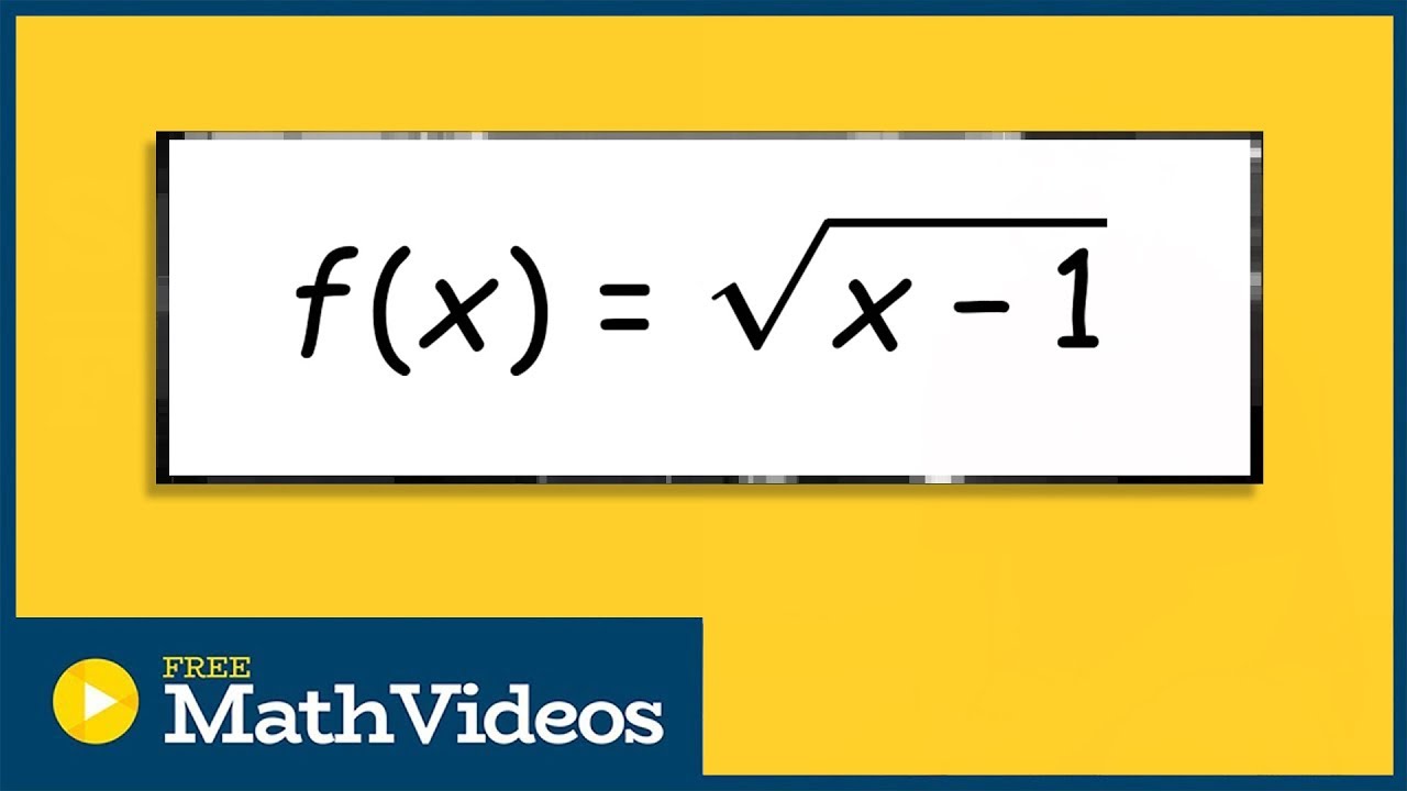 Find the domain and range using the inverse of the square root function